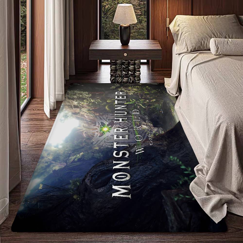 Monster Hunter Fashion Room Mats Retro Multiple Choice Living Room Kitchen Rug Non-Slip Welcome Rug