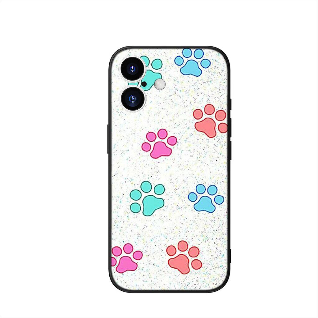 Cute Dog Cat Paw Cover Phone Case for Apple iPhone 17 16 15 11 Pro XS Max XR 6 7 8 Plus + SE 2020 5 16E