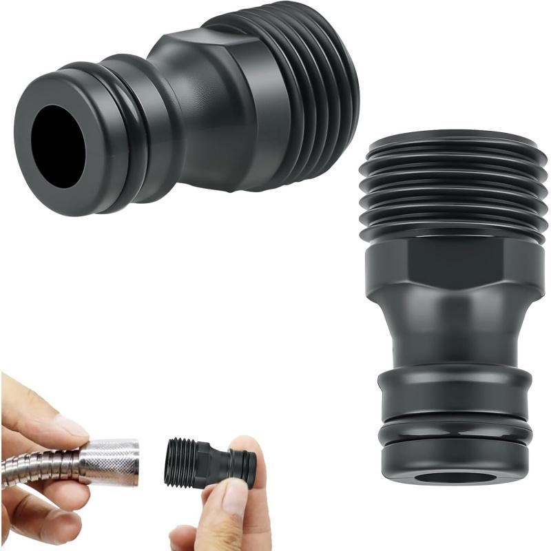 1pc Garden Hose Quick Couplers G1/2 External Thread Plug-In Faucet Adapters ABS Faucet Connector For Kitchen Garden
