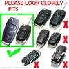 ROYALFOX(TM 2/3 Buttons Leather Flip Remote Key Fob Case Cover for 2015 2016 2017 2018 2019 Ford F150 F250,Focus 3 Escort Kuga Everest Fiesta Mustang
