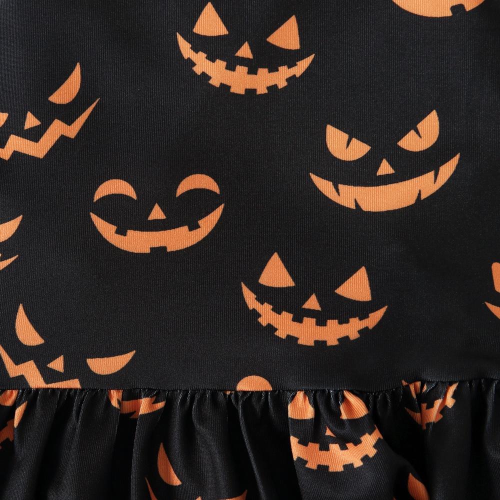 Halloween Pumpkin Skull Bat Cat Baby Kids Spaghetti Straps Romper Jumpsuit Children Clothes for 1-6 Years