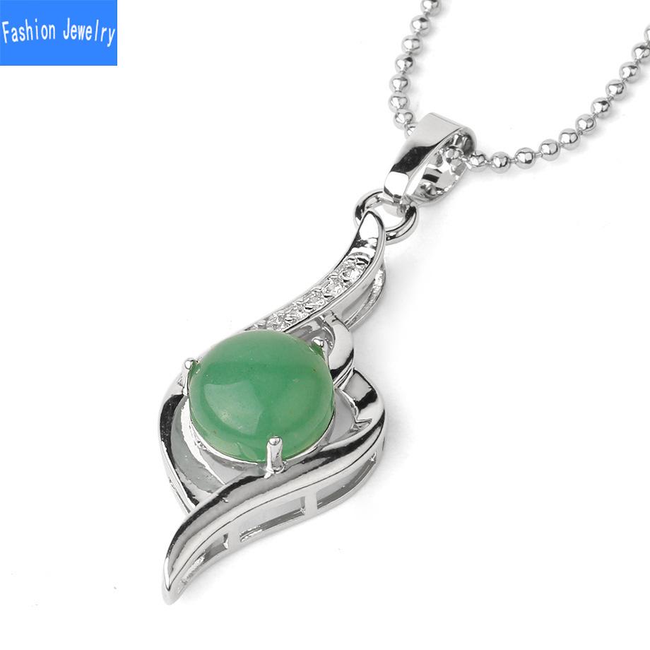 Collar con colgante de clavícula versátil de circonita de piedra de cristal natural