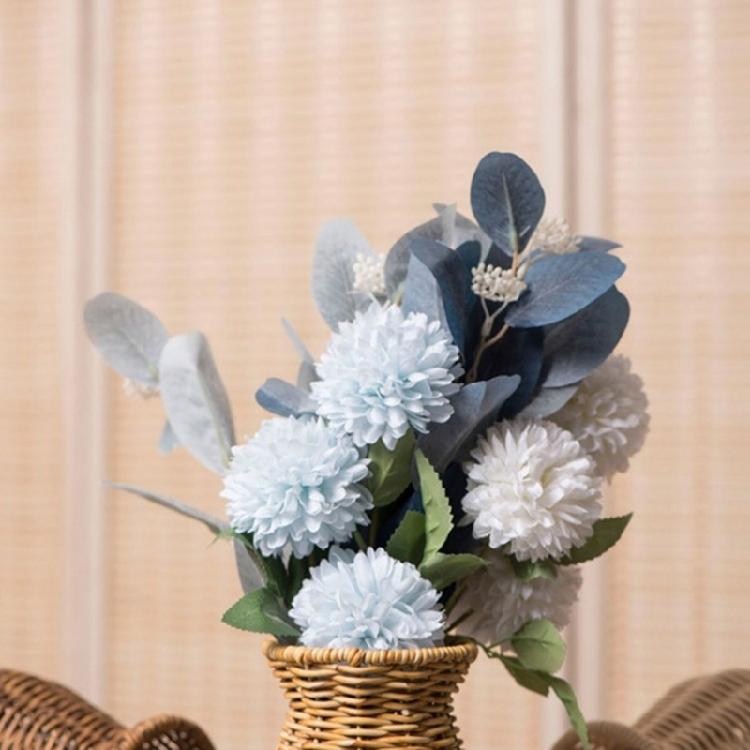 Minimalistische Dekorationsvase in Rattan-Optik, Rattan-Vase für Hochzeits- und Event-Tischdekorationen Pflanzenvase, Blumenarrangement