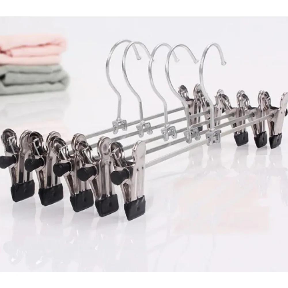 

Вешалка для брюк, вешалки-клипсы с противоскользящими зажимами, вешалки-клипсы из металла, экономия места, вращающиеся на 360 ° крючки-вешалки, вешалка для брюк