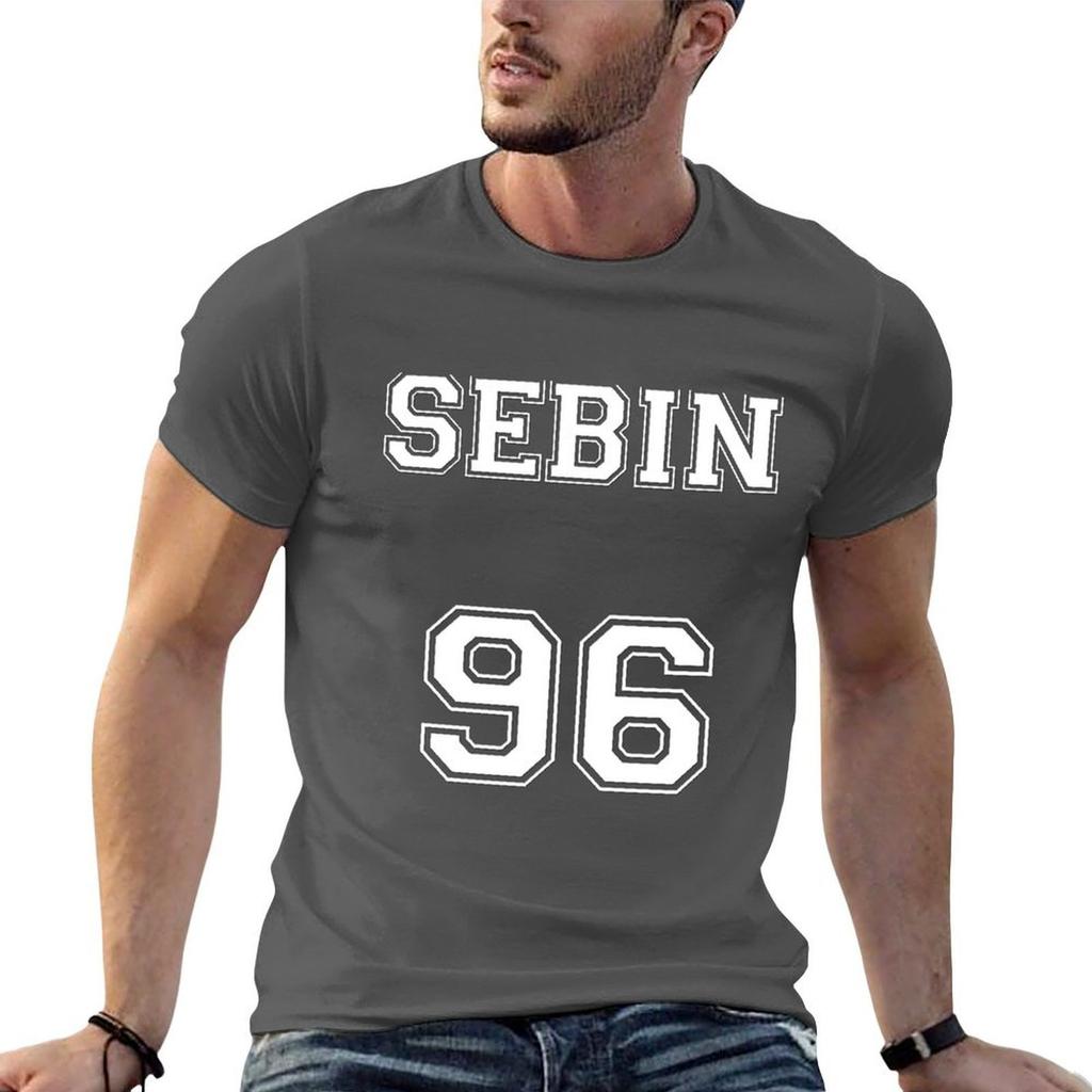 Sebin 96 Varsity Tshirt Big And Tall Loose Fit Tshirt