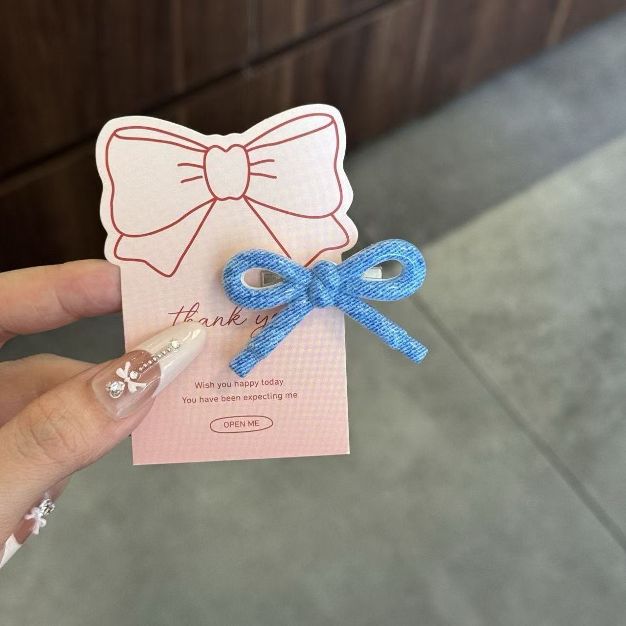 

Korean Minimalist Polka Dot Love Heart Plaid Hair Clip Sweet Girl Bow Side Duckbill Clip Fashion Hair Accessory for Women Girls