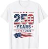 4. Juli Amerika USA-Flagge Patriotisch 250. Jubiläum USA T-Shirt