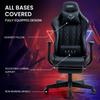 Office Chairs Overdrive Apex Series Reclining Gaming Ergonomic Office Chair With Footrest Black