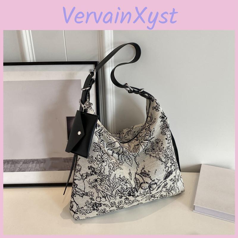 Chinese Capacity Canvas Large New Bag Women New Style Crossbody Tote Bag Fashion Embroidery Shoulder Bag