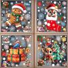 Creative Christmas Decorations, Electrostatic Stickers, Shop Window Decorations, Christmas Decorative Glass Stickers