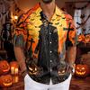 Men's Casual Cuban Collar Short Sleeve Shirt for Summer Basic