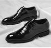 Fashion 2025 New Business Bright Patent Leather Shoes for Men Fashion Casual Spring Autumn Black Dress Shoes Man Designer Wedding Shoe