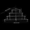Acrylic Multi-layer Trapezoidal Display Stand for Figures & Jewelry