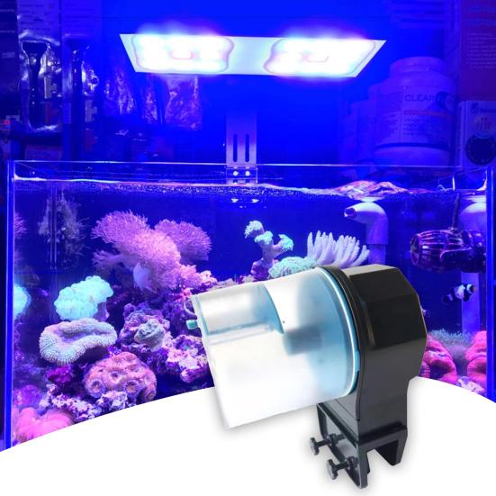 Praktischer automatischer Futterspender für Fische, 12 h/24 h, 2 Farben, Zubehör für Aquarien