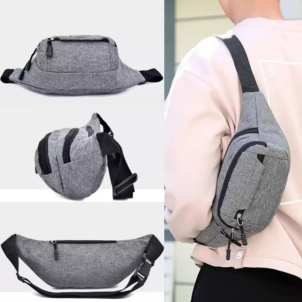 Casual Travel Adjustable Money Belt Phone Bag Zip Pouch Wallet Waist Bum Bag