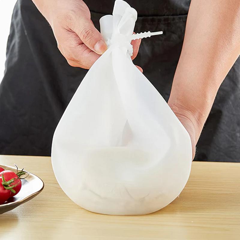 Silikonový sáček na těsto Silikonový sáček na hnětení těsta potravinářské kvality Víceúčelový sáček na míchání mouky na chléb pečivo