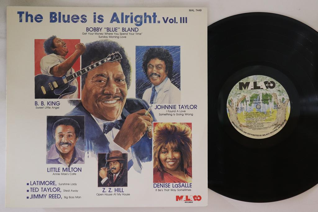 LP Record VARIOUS - Blues Is Alright (Volume Iii) MAL7449 MALACO 1989 US Blues Used