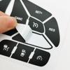 Antiscratch Premium PVC Protective Decals For Faded Automotive Control Buttons Easy Installation Scratch Proof Design