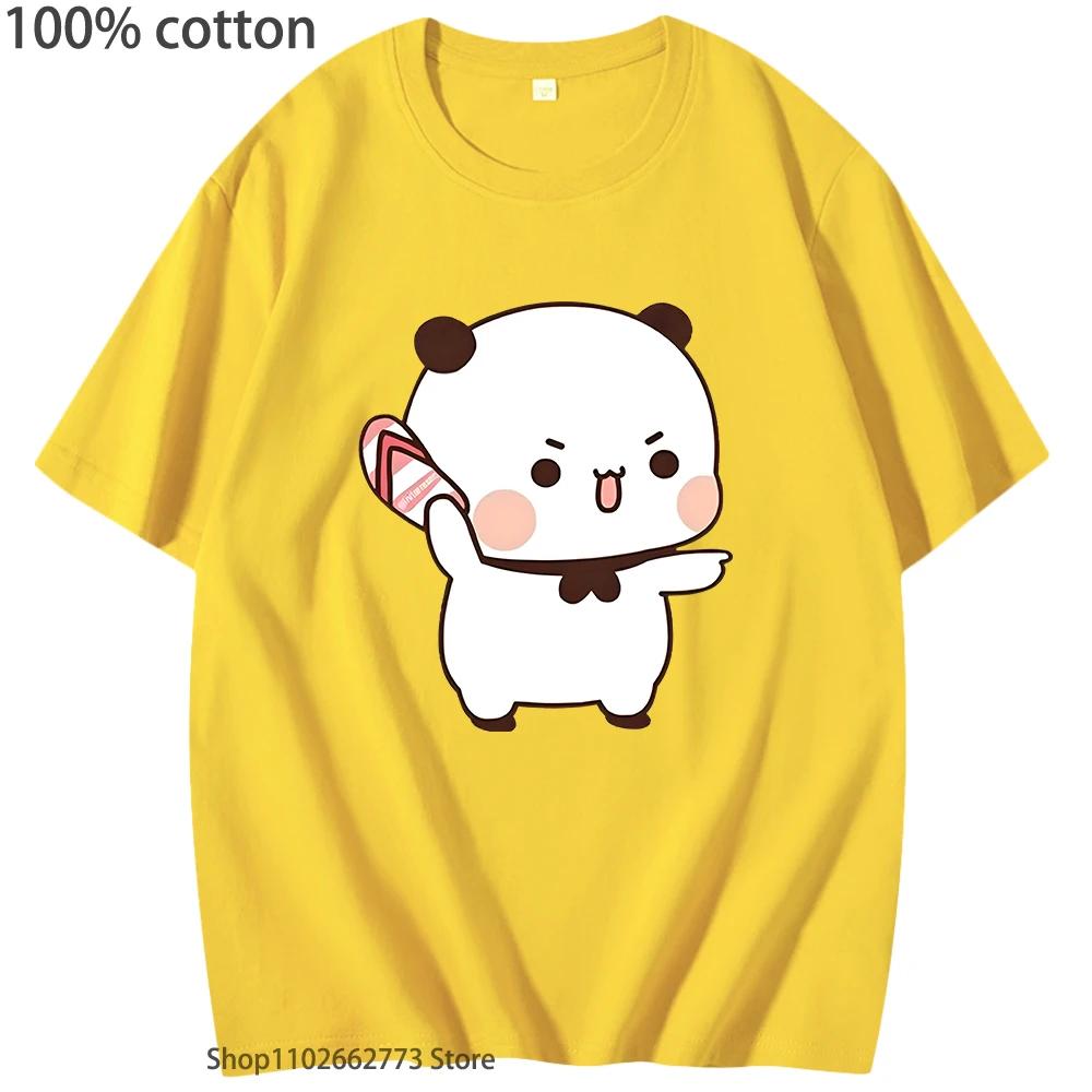 Kawaii Bubu hází žabky na Dudu, protože Dudu Bubu škádlí Trička Vtipná trička s medvědem Letní oblečení Dámské Pánské Vrchní díl