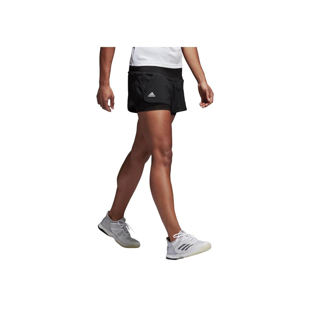 Adidas Advantage Comfortable Stylish Moisture-Wicking Sports Shorts Women Shorts Black BK0647