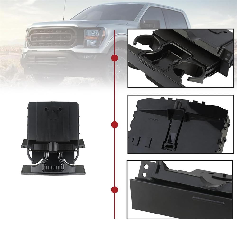 Dashboard Cup Holder Ash Tray Black 6L3Z1504810Aa For Ford F-150 F150 2004-2008
