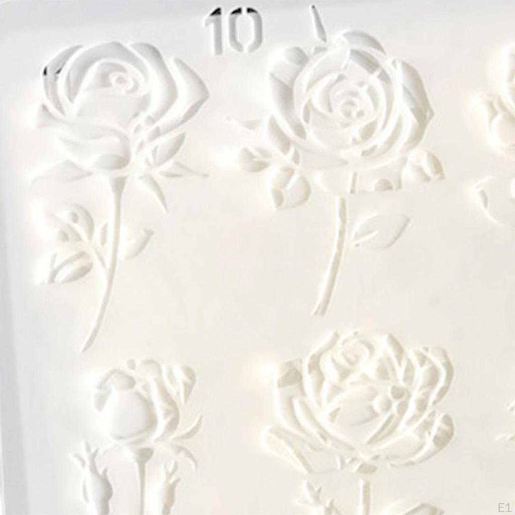 20x Embossing Flower Painting Template DIY Decoration Art Sets Reusable Durable Tools Creative for