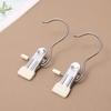 10Pcs Stainless Steel Laundry Clips With Non Slip Soft Pads Rust Resistant Hooks For Drying Socks Underwear Hats Small Garments