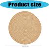 Minimalists Rose Cutout Linen Placemat Biodegradable Materials Heat Protective for Home and Restaurant Use Round