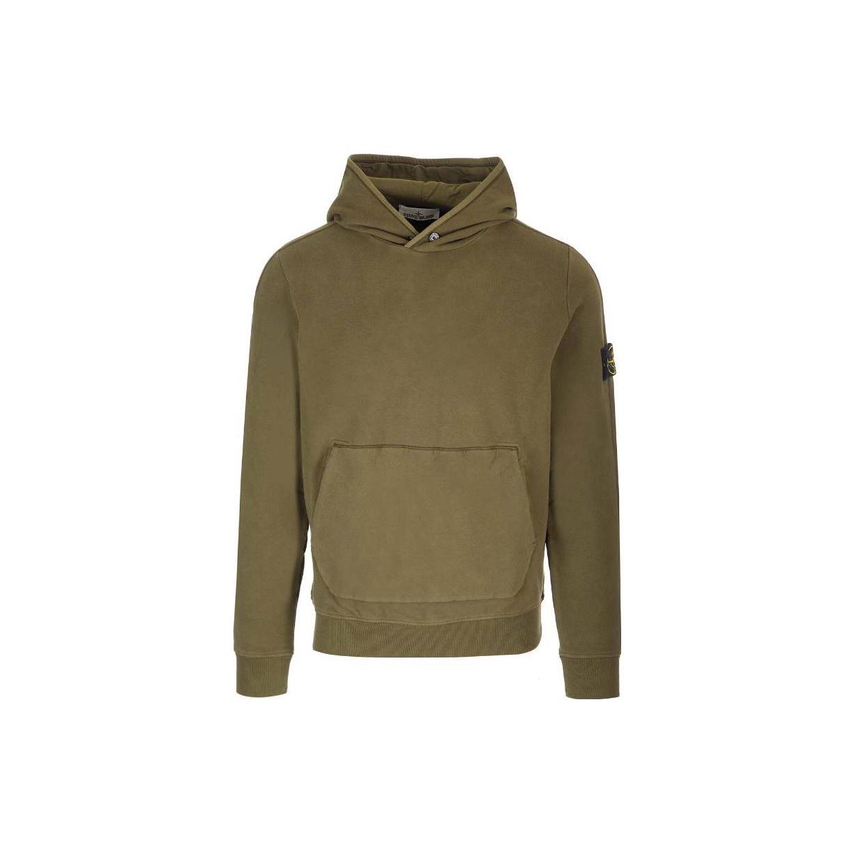 

Stone Island Logo Patch Hoodie Olive Men Tops Green 791561252-V0058 M