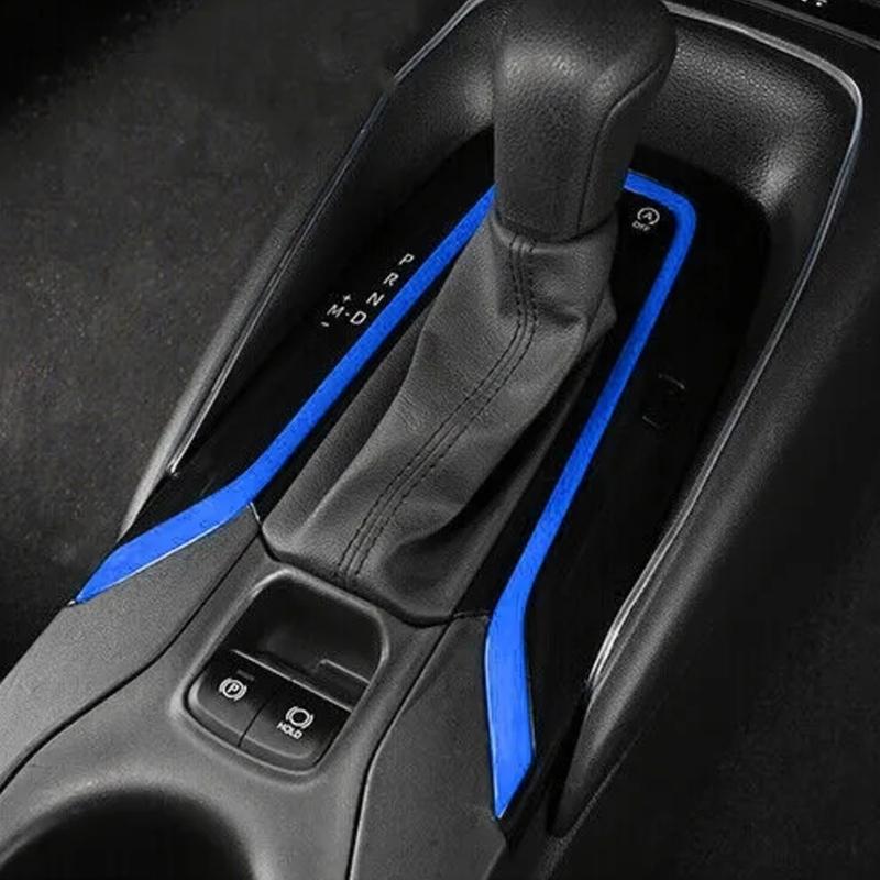 NEW Car Gear Shift Panel Cover Trim Fit For Toyota Corolla      Blue
