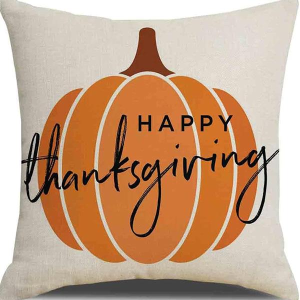 

Скандинавская подушка на День Благодарения с тыквой и подсолнухом, наволочка, домашний декор, подушка для гостиной, диванная подушка, наволочка 45 * 45Cm [without core]