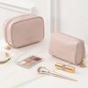 Portable Mini Leather Travel Cosmetic Bag