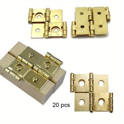 20 piezas de bisagras para mamparas plegables, herrajes para puertas de dormitorio y baño, bisagras para mamparas plegables, bisagras para puertas de estilo retro de doble efecto