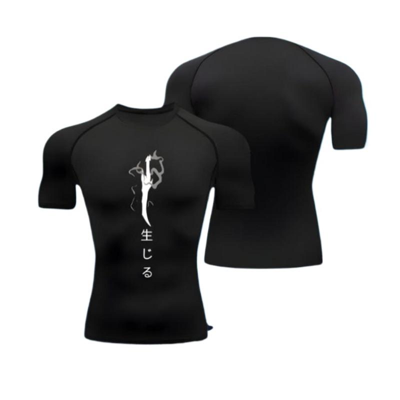 Jin Woo Compression Shirt | Compression, Gym, Sung Jin Woo, Solo Leveling, Anime Gymwear, Muscleshirt, Sportwear, Igris, Levelup, Gym Cloths