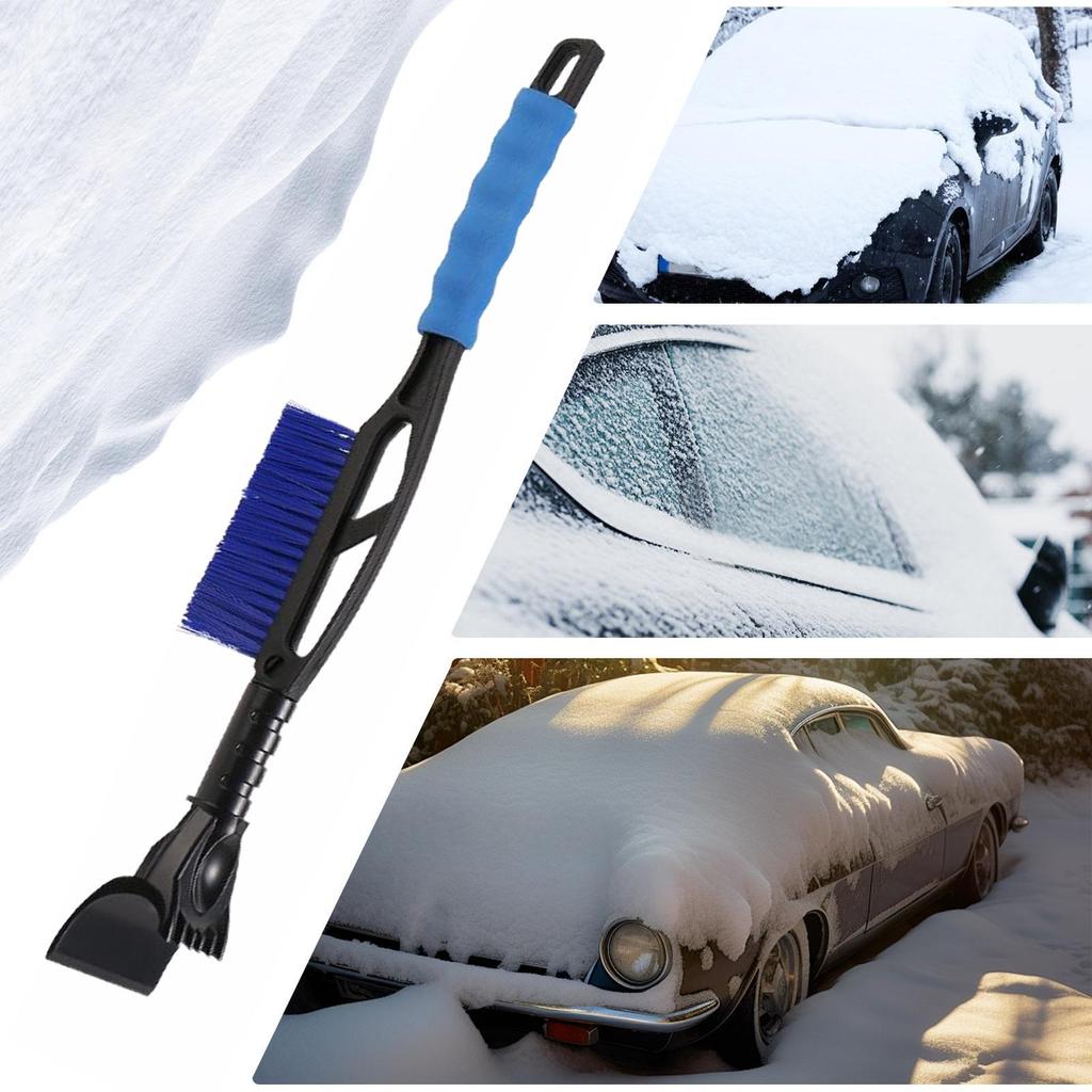Snow Brush And Ice Scraper Removable Compact Ice Scraper Remover Multifunctional Brush For Parking Trucks Morning Driveway