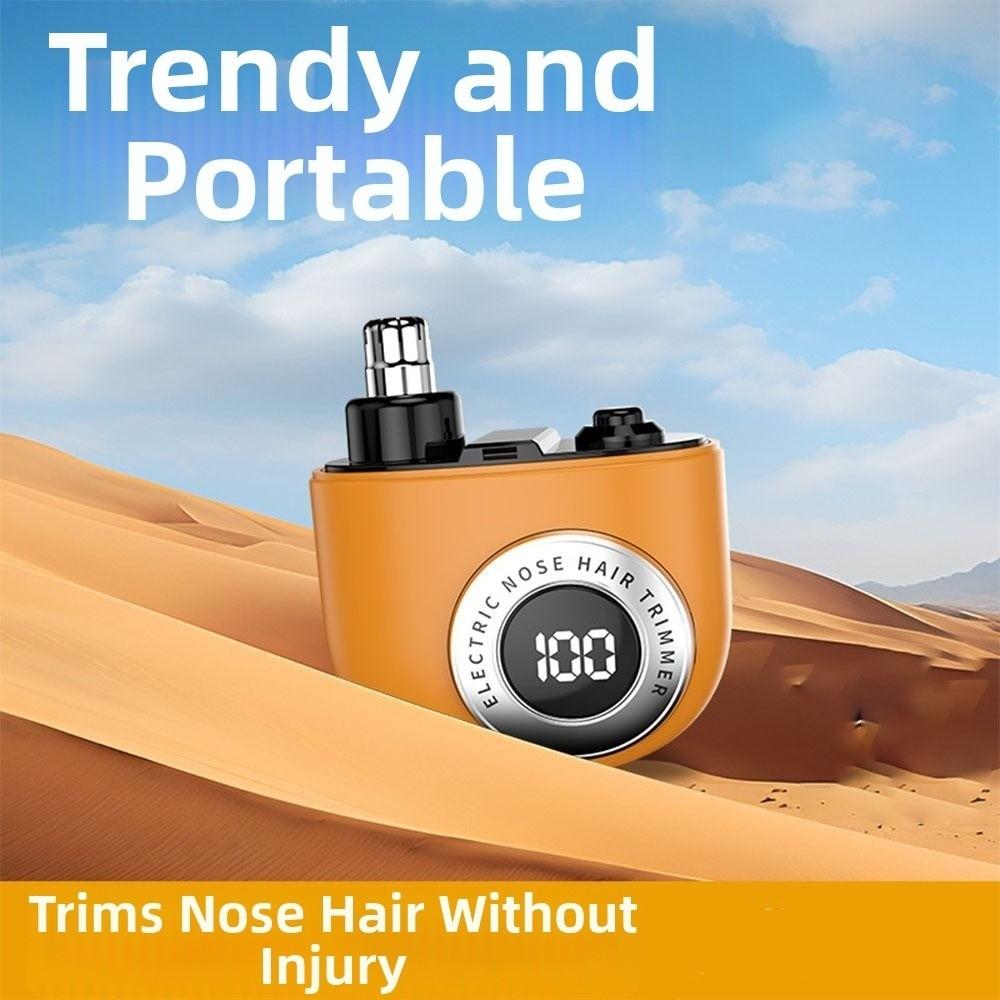 Rechargeable Eyebrow Sideburns Trimmer Pocket Design Nose Hair Remover Clipper  Facial Hair Care