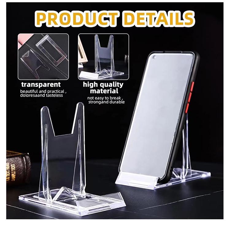 

Adjustable Transparent L-Shaped Table Card and Mobile Phone Holder Mobile Phone Holder