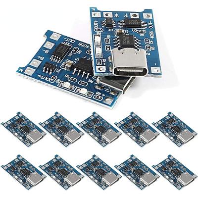 5/10PCS 3.7V/4.2V 18650 Lithium Battery 1A Protection Board Type-C/Micro Charging Module 4056