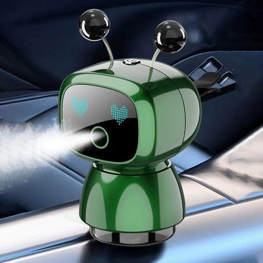 Smart Car Air Freshener AI Rechargeable Car Aroma Diffuser Smart eyes 4 Levels of Adjustable Intelligent Car Diffuser Gift