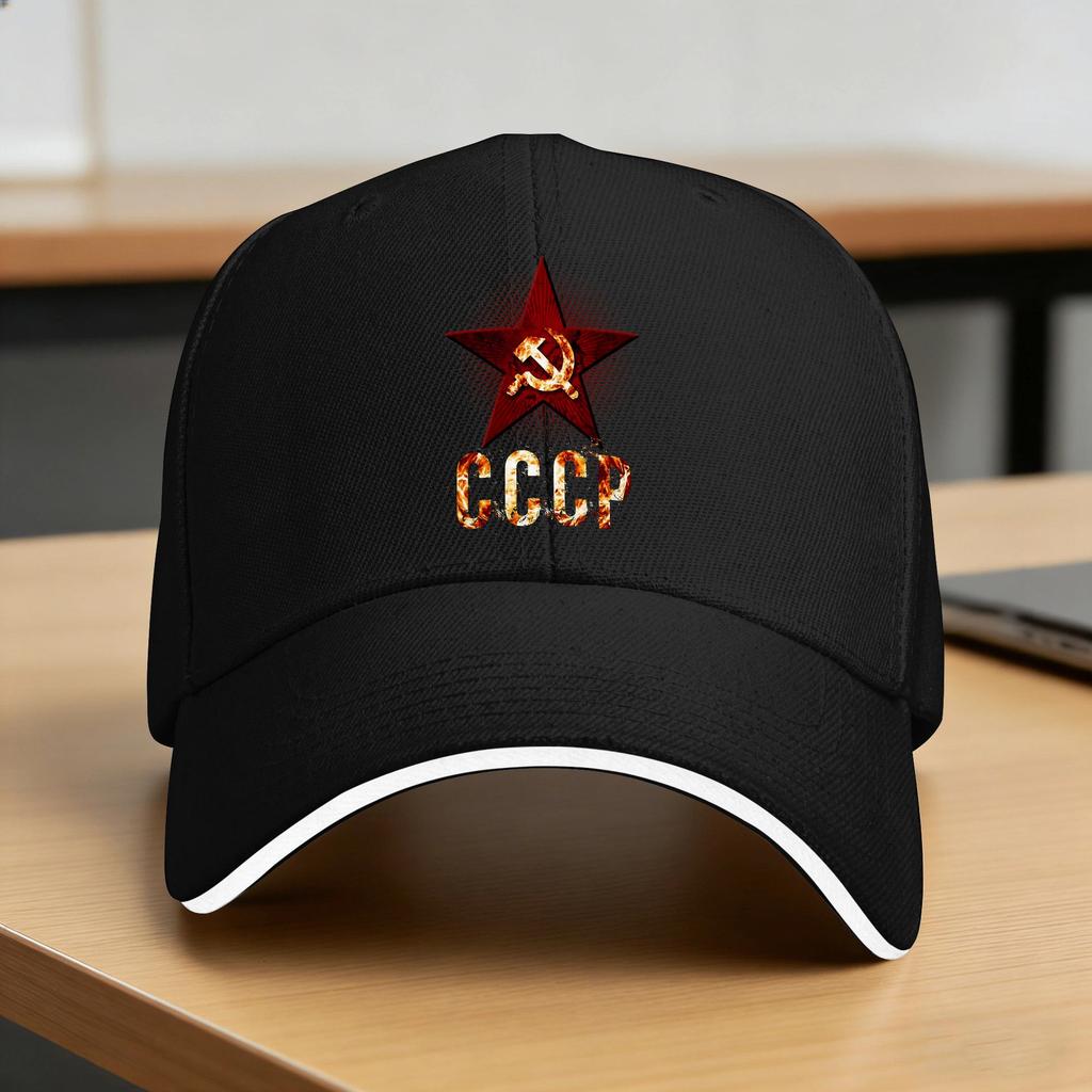 Cccp Red Star Casual Baseball Cap Hunting Camping Trucker Hat Summer Adjustable Unisex Adult Streetwear Baseball Caps