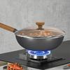 KOBACH beschichtungsfreier Deep Nitrogen Wok mit Pfannenwender-Set
