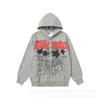 25FW SP555555 Hoodie Set Tree Embroidered Rhinestone Sweatshirt Joggers Streetwear