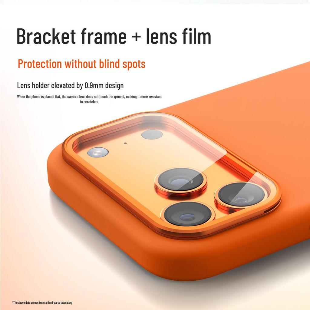 iPhone 17 Pro Max Magnetic Lens Holder Liquid Silicone Drop-Proof Case