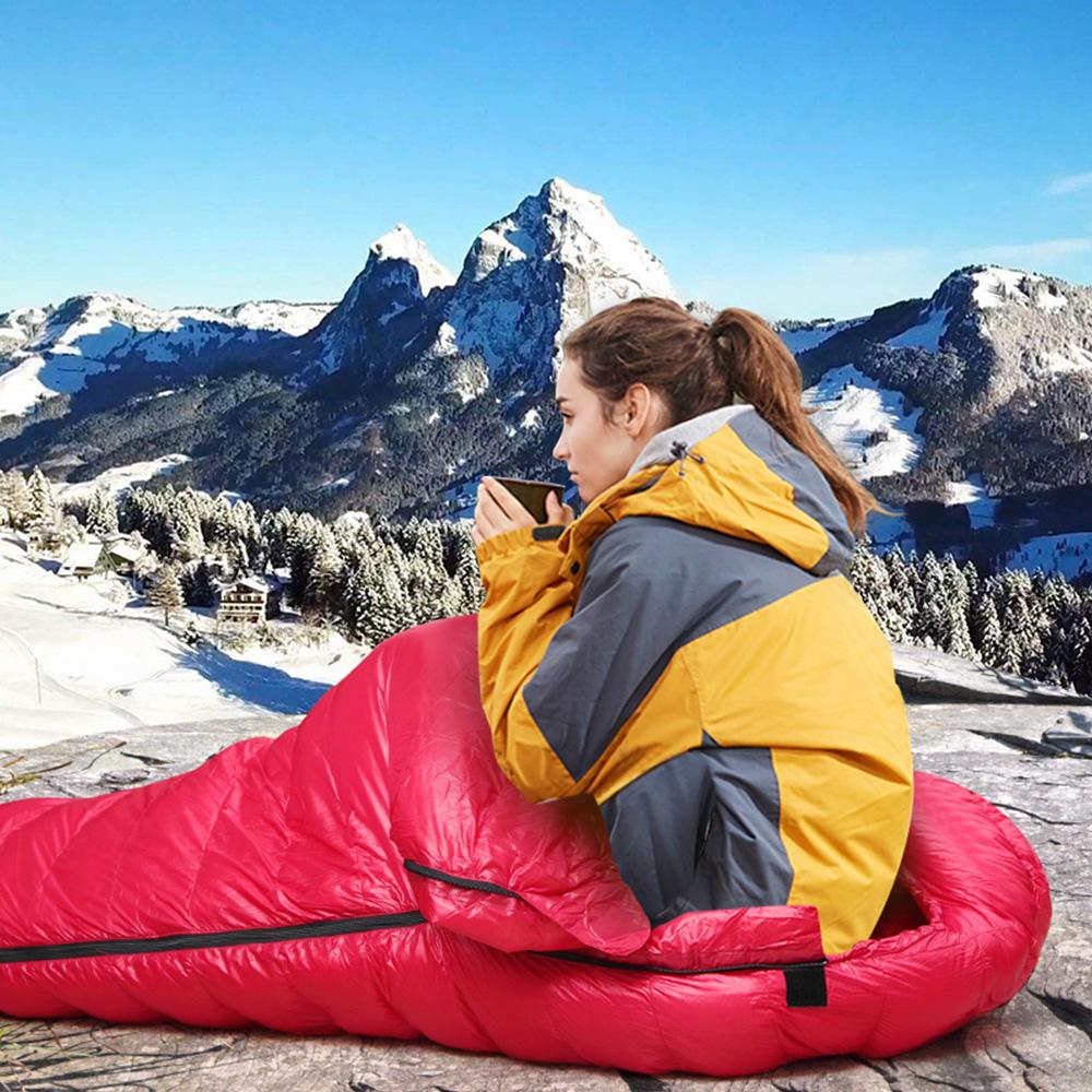 Winter Sleeping Bags For Adults Cold Weather 0~-22 Degree for Outdoor Champing Hiking