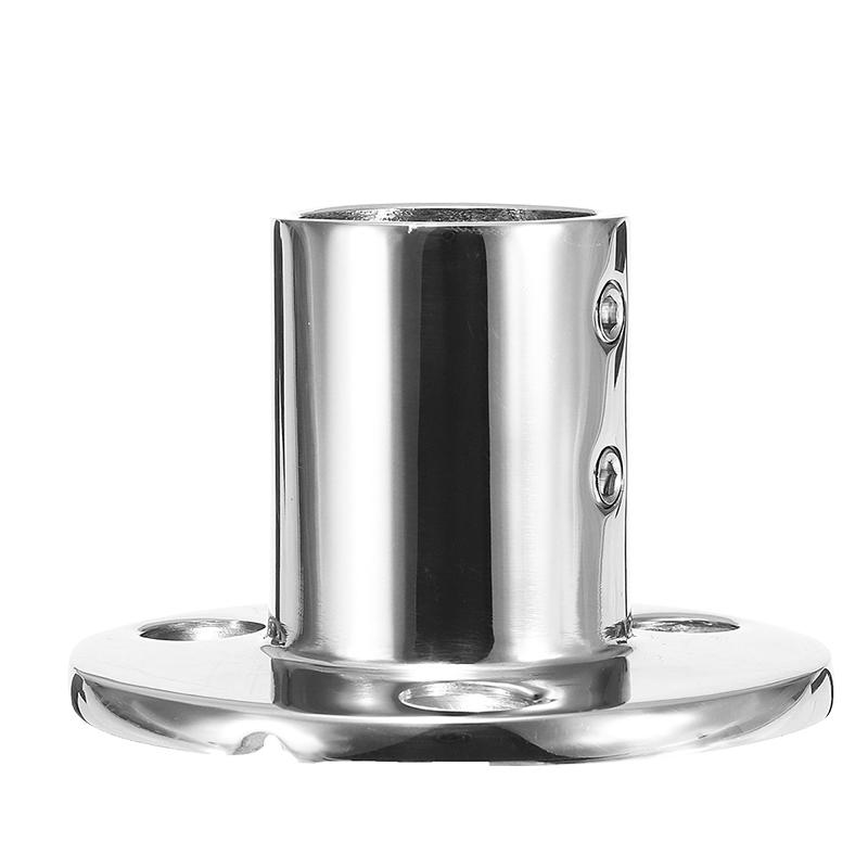 Alastin 30/45/60/90 Degrees 25mm Mount Pipe Stanchion 316 Stainless Steel Boat Handrail Fittings Stanchion Round Base