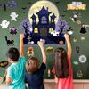 Classroom Halloween Theme Indoor Castle Decor Stickers Set With Material Paper