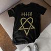 Gothic Heartagram Symbol Shirt Dark Aesthetic Emo Rock Unisex Tee