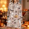 Women's Casual Long Sleeve Halloween Print Hoodie Pullover Top