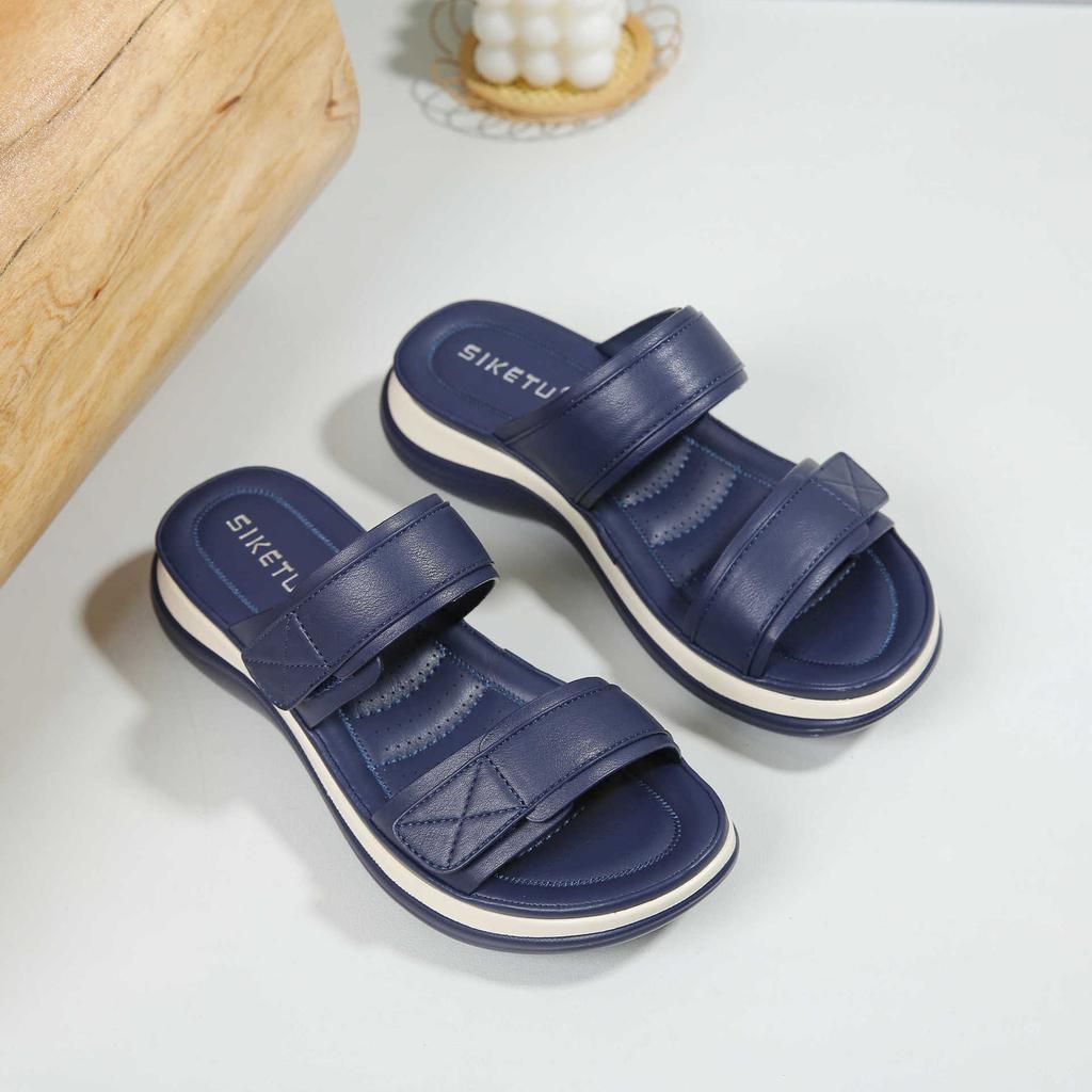 Summer Fashion Women Slip On Platform Wedges Comfortable Non-slip Slippers Women Casual Footwear Beach Sandals 35-41