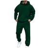 2025 European & American Autumn/Winter Plus Velvet Fashion Hoodie Set: Casual Loose Fit, Long Sleeve & Hooded
